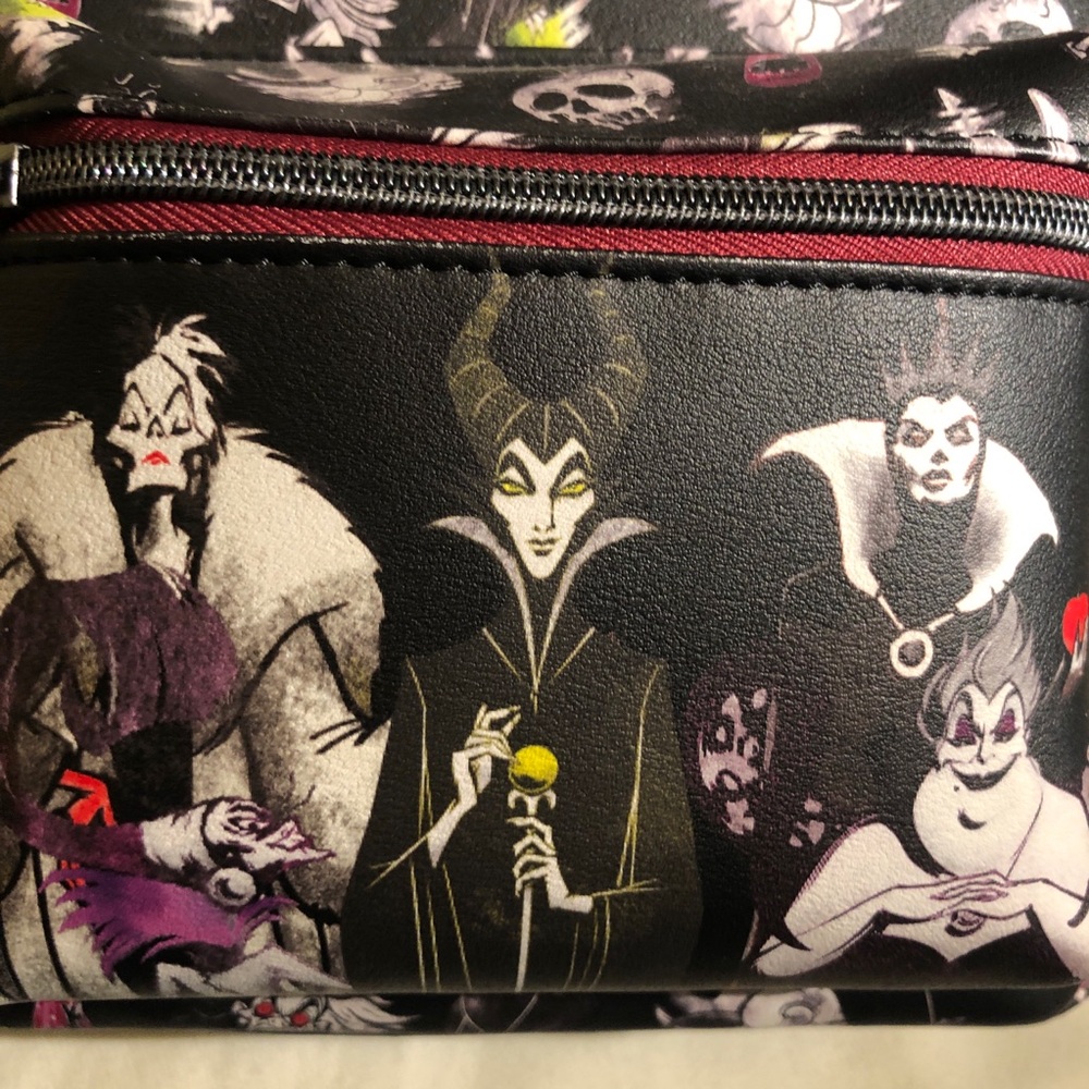 Disney Loungefly Villains Darkness Mini Backpack - Picture 3 of 9